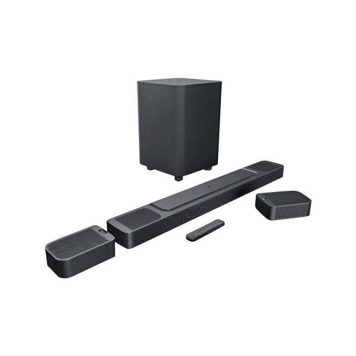 JBL Bar 1000 7.1.4 Channel Soundbar With Detachable Surround Speakers Dolby Atmos And DTS XA 880W - Black - BAR1000