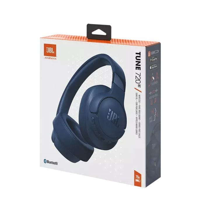 JBL Tune 720BT | Wireless Over-Ear Headphone - Blue