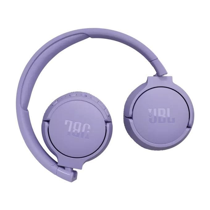 JBL Tune 670NC Wireless On-Ear Headphones, Adaptive Noise Cancelling with Smart Ambient, Up to 70H Battery Life with Speed Charge - Purple - JBLTUNE670NC