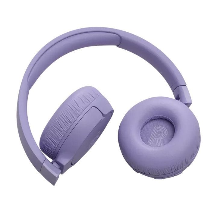 JBL Tune 670NC Wireless On-Ear Headphones, Adaptive Noise Cancelling with Smart Ambient, Up to 70H Battery Life with Speed Charge - Purple - JBLTUNE670NC