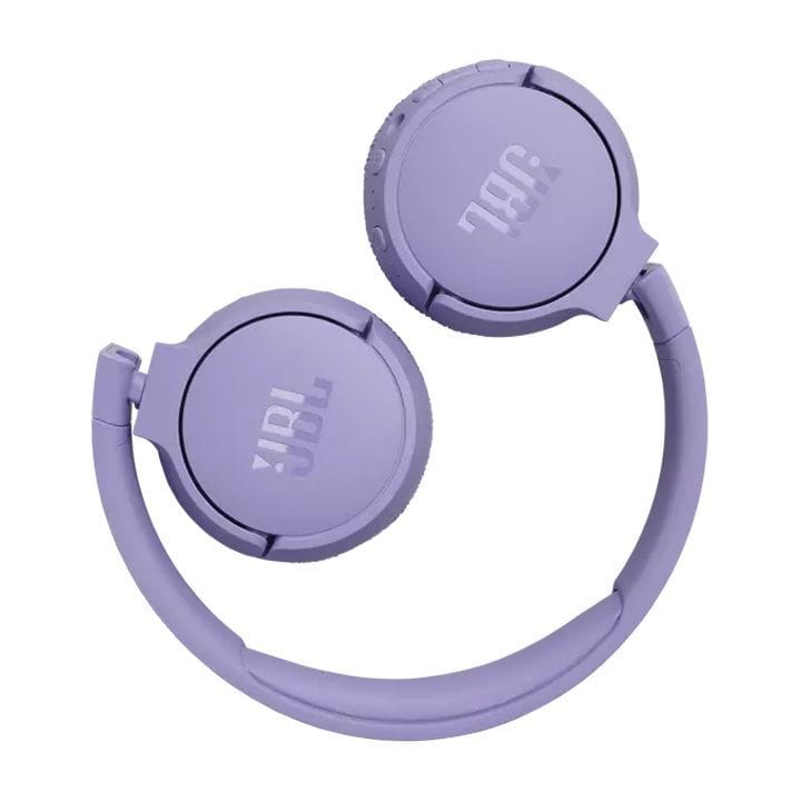 JBL Tune 670NC Wireless On-Ear Headphones, Adaptive Noise Cancelling with Smart Ambient, Up to 70H Battery Life with Speed Charge - Purple - JBLTUNE670NC