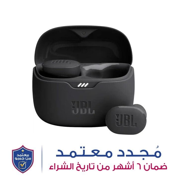 جي بي إل سماعات أذن لاسلكية حقيقية بإلغاء الضوضاء Tune Buds - أسود
