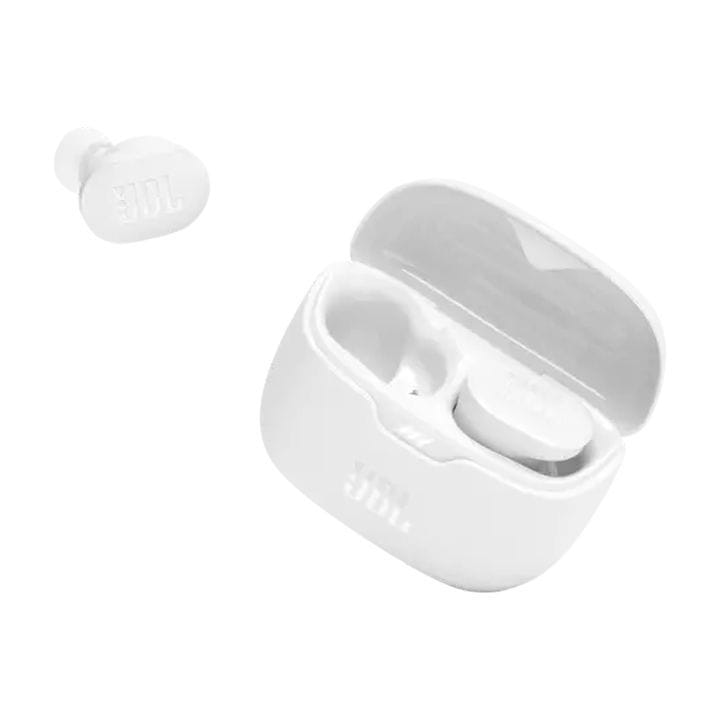 JBL Tune Buds True Wireless Noise Cancelling Earbuds, Speed Charge Support, Multi-Point Connection, Up to 48 Hours Battery Life - White - ‎JBLTUNEBUDS