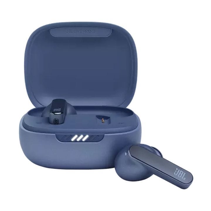 JBL Live Pro 2 TWS True Wireless Noise Cancelling Earbuds, 40H Playtime, Dual Connect, Customized Bass, 6 Mics For Clear Calls - Blue - LIVEPRO2