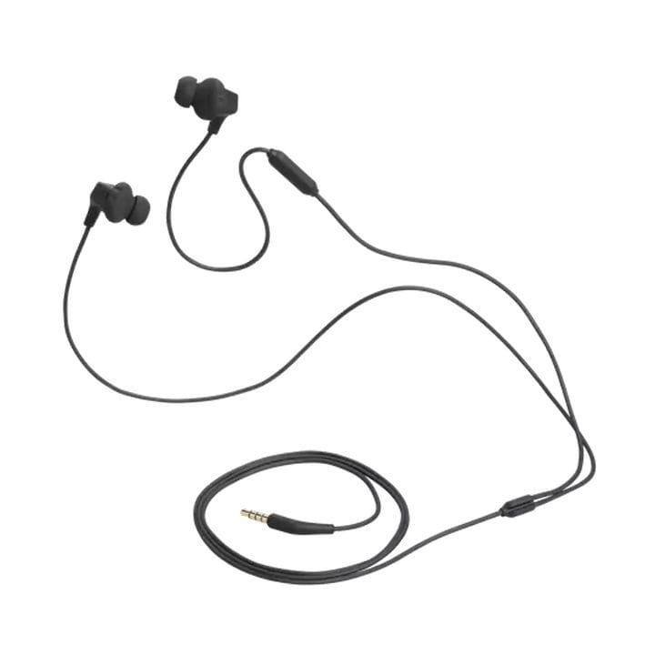 JBL Endurance Run 2, Sports in Ear Wired Earphones with Mic, Pure Bass, Sweatproof, Flexsoft eartips, Magnetic Earbuds - Black - JBLENDURANCERUN2