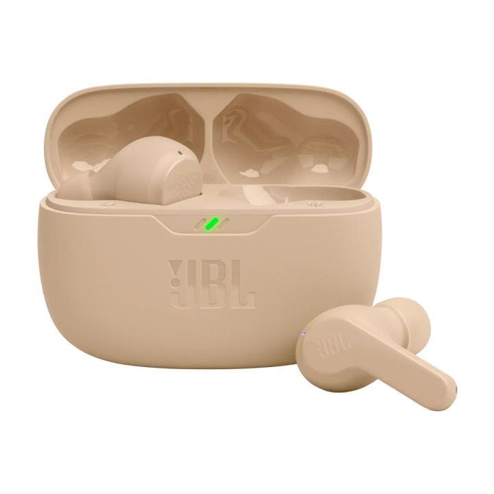 JBL Wave Beam True Wireless Noise Cancelling Earbuds, Up To 32 Total Hours Of Battery Life, Water, Dust Resistant - Beige - WAVEBEAM