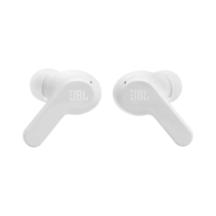 JBL Wave Beam True Wireless Noise Cancelling Earbuds, Up To 32 Total Hours Of Battery Life, Water, Dust Resistant - White - WAVEBEAM