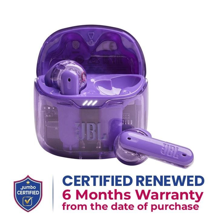 JBL Tune Flex True Wireless Noise Cancelling Earbuds - Purple Ghost Edition