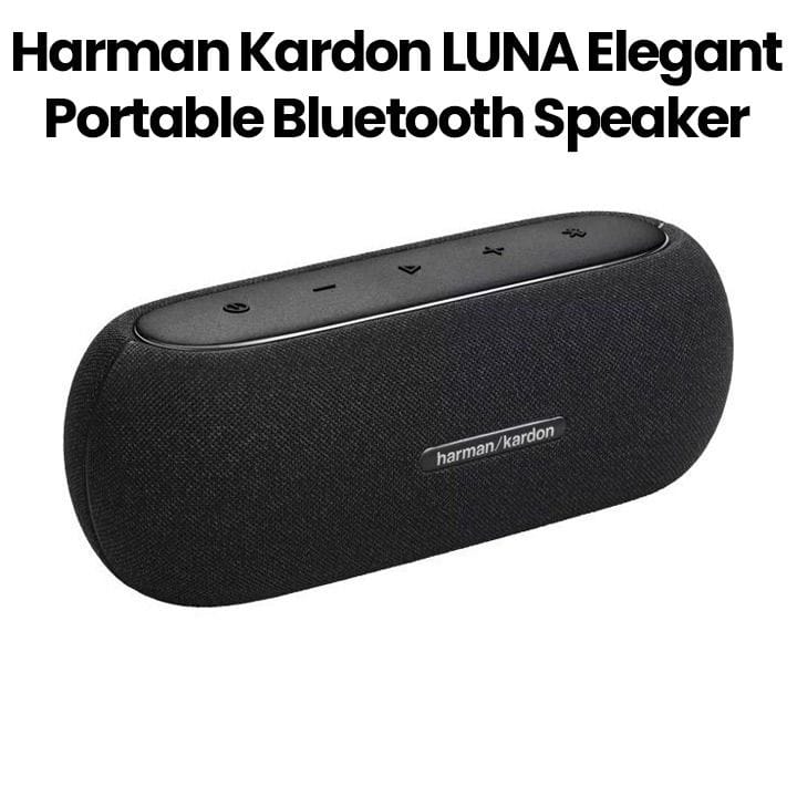 Harman Kardon LUNA Elegant Portable Bluetooth Speaker - Black