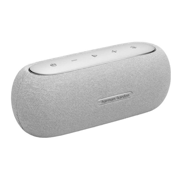 Harman Kardon Luna Elegant Portable Bluetooth Speaker, Stylish Looks, Quality Design, Waterproof, Dustproof Bluetooth Music Streaming - Grey - HKLUNAGRYEU