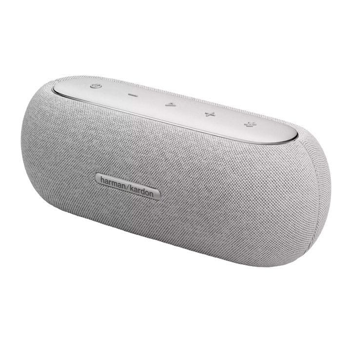 Harman Kardon Luna Elegant Portable Bluetooth Speaker, Stylish Looks, Quality Design, Waterproof, Dustproof Bluetooth Music Streaming - Grey - HKLUNAGRYEU