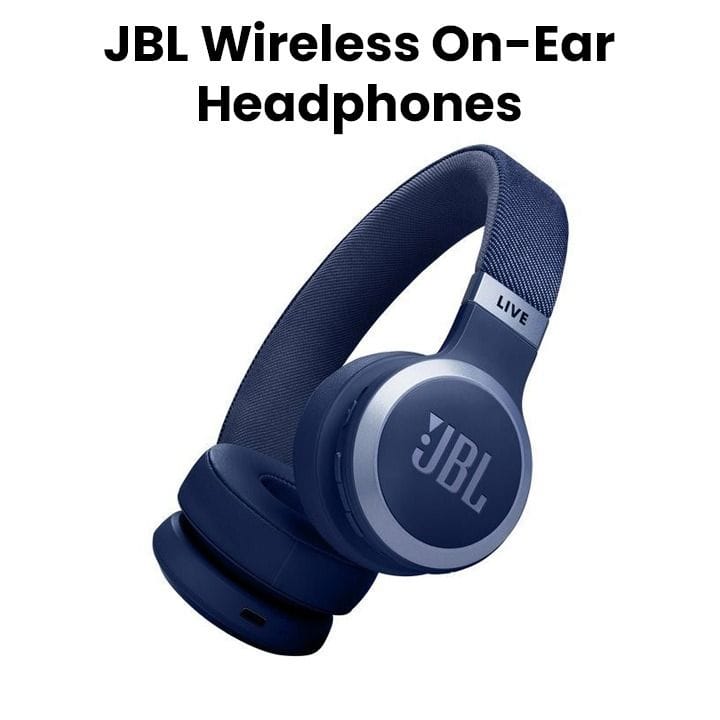 JBL Live 670NC | Wireless On-Ear with True Adaptive Noise Cancelling Headphones - Blue