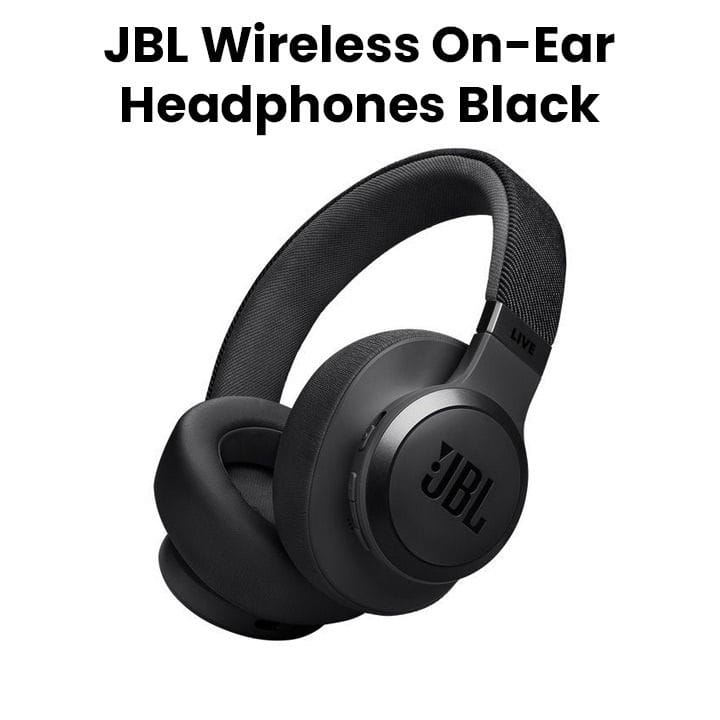JBL Live 770NC | Wireless On-Ear with True Adaptive Noise Cancelling Headphones - Black