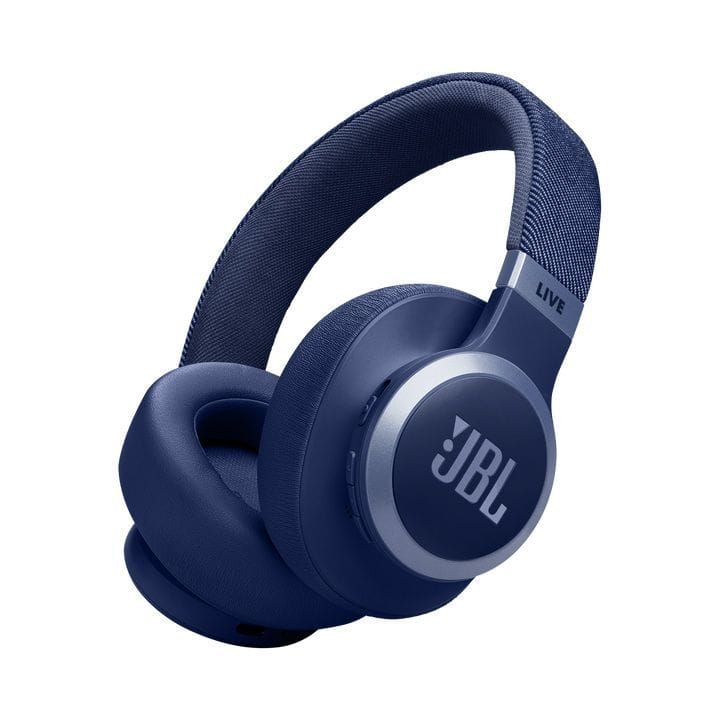 JBL Live 770NC Wireless On-Ear With True Adaptive Noise Cancelling Headphones, Experience The Renowned Sound - Blue - LIVE770NC