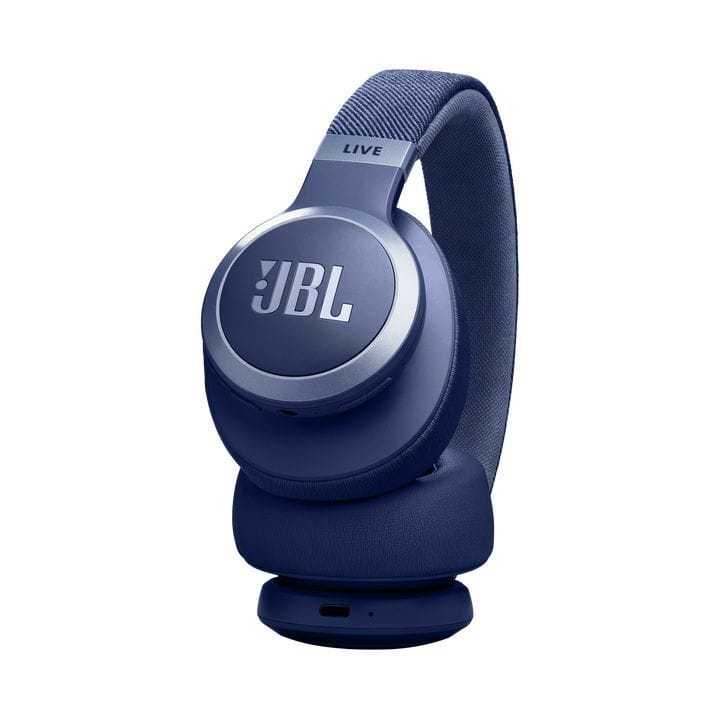 JBL Live 770NC Wireless On-Ear With True Adaptive Noise Cancelling Headphones, Experience The Renowned Sound - Blue - LIVE770NC