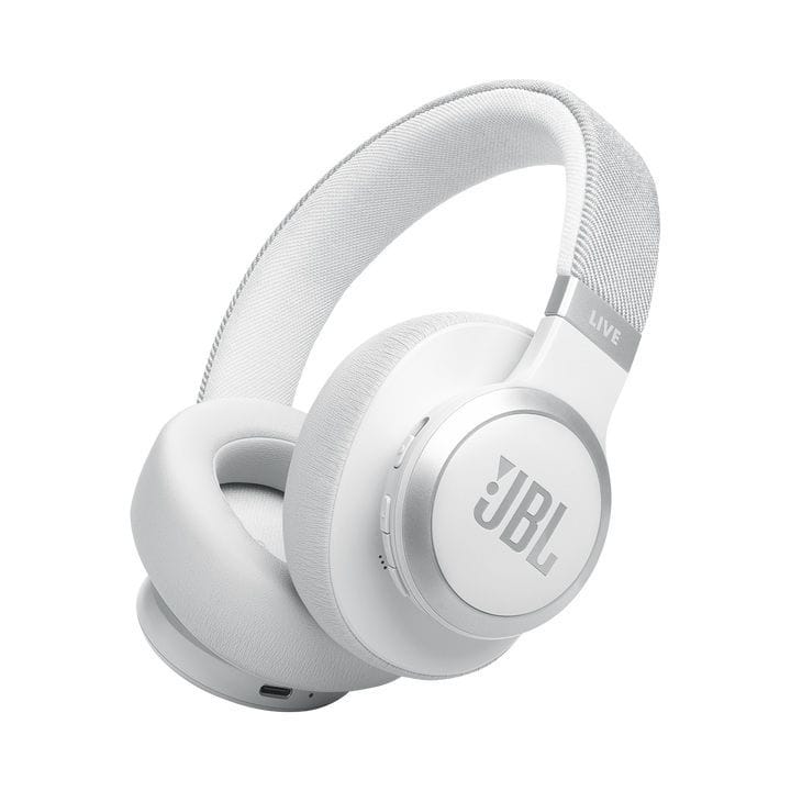 JBL Live 770NC | Wireless On-Ear with True Adaptive Noise Cancelling Headphones - White
