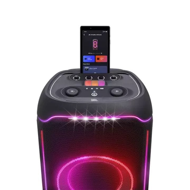 JBL PartyBox Ultimate Wireless Party Speaker, IPX4 Splashproof, Wi-Fi And Bluetooth Connectivity 1100W - Black - ‎JBLPARTYBOXULTEU - Open Piece (A Grade)