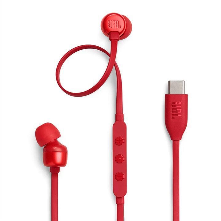 Buy JBL Tune 310C USB-C | Wired Hi-Res In-Ear Headphones - Red