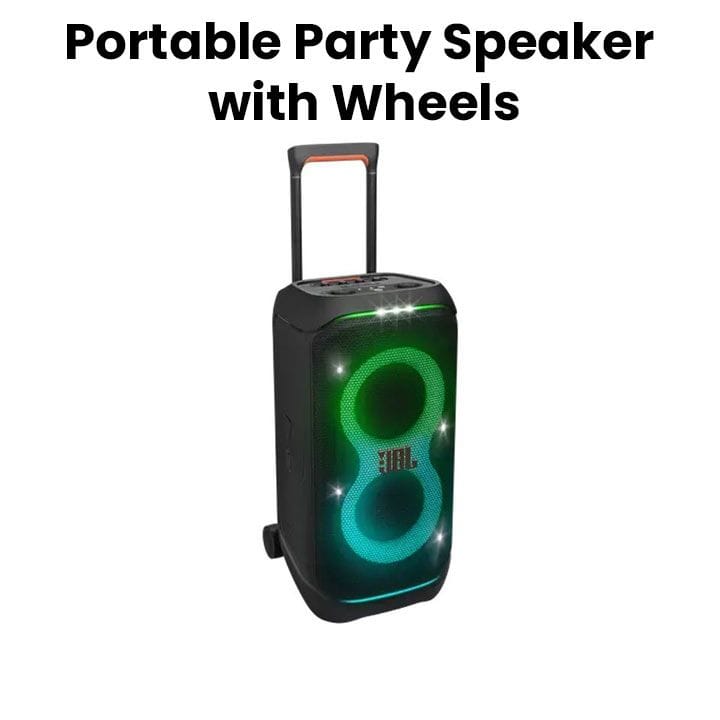 JBL PartyBox Stage 320 Portable Party Speaker with Wheels - Open Piece (A Grade)