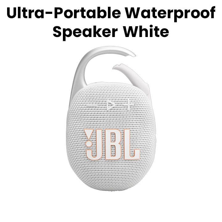 JBL Clip 5 | Ultra-Portable Waterproof Speaker - White