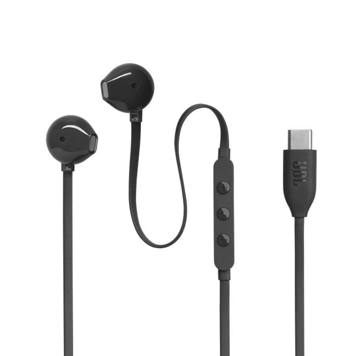 JBL Tune 305C USB-C Wired Hi-Res In-Ear Headphones - Black | T305CUSB-C
