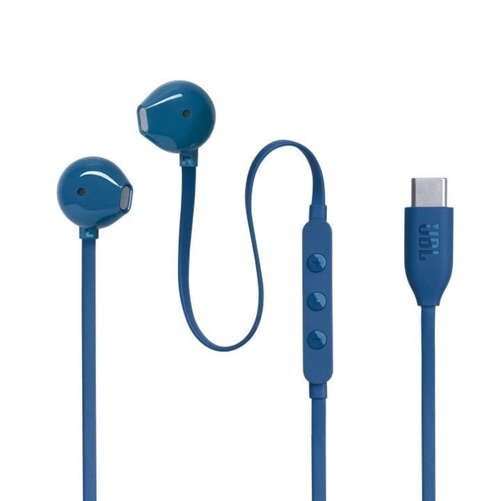 JBL Tune 305C USB-C Wired Hi-Res In-Ear Headphones - Blue | T305CUSB-C
