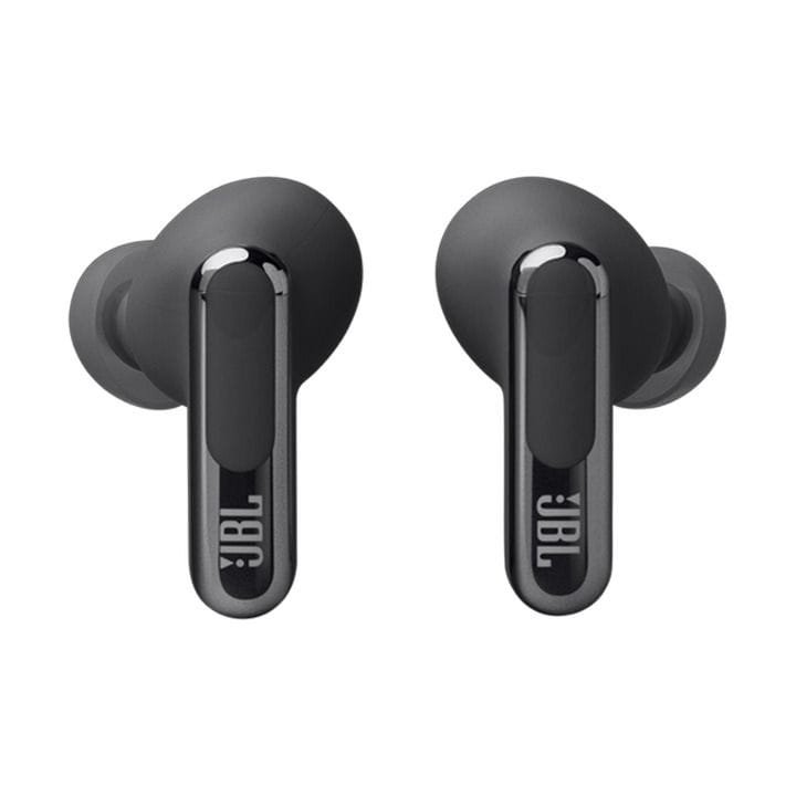 JBL Live Flex 3 True Wireless Noise Cancelling Open-Stick, 50 Hours Playtime, Multi Point Connection, IP55 Waterproof Earbuds - Black - LIVEFLEX3