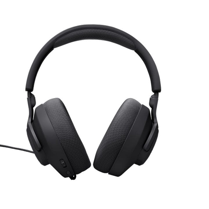 JBL Quantum 100 Wired Over-Ear Gaming Headphones with Detachable Mic, Supports Windows Sonic Spatial Audio - Black - QUANTUM100M2