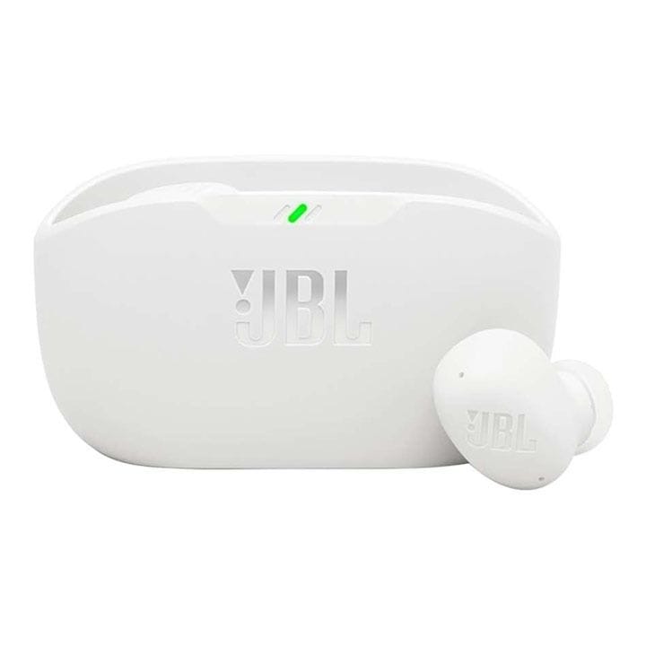 JBL Wave Buds 2 True Wireless Noise Cancelling Earbuds With Deep Bass Sound - White - WAVEBUDS2