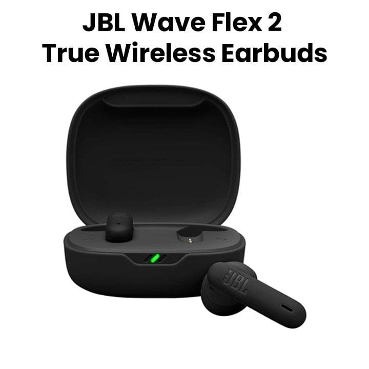 سماعات جي بي إل ويف فليكس 2 داخل الأذن لاسلكية - أسود | WAVEFLEX2