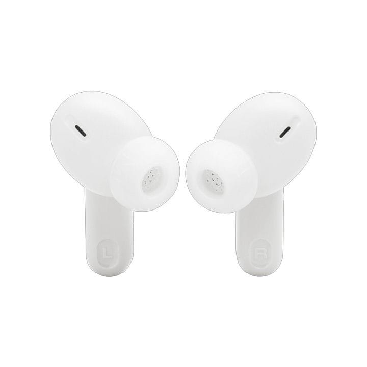 JBL Tune Beam 2 True Wireless Noise Cancelling Earbuds, Up To 48 Hours Total Playback, IP54 Dust And Water Resistant - White - TUNEBEAM2