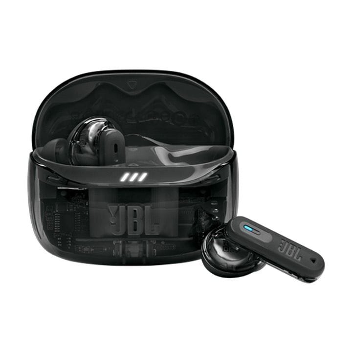 JBL Tune Beam 2 True Wireless Noise Cancelling Earbuds Ghost Edition, Up To 48 Hours Total Playback, IP54 Dust And Water Resistant - Black - TUNEBEAM2