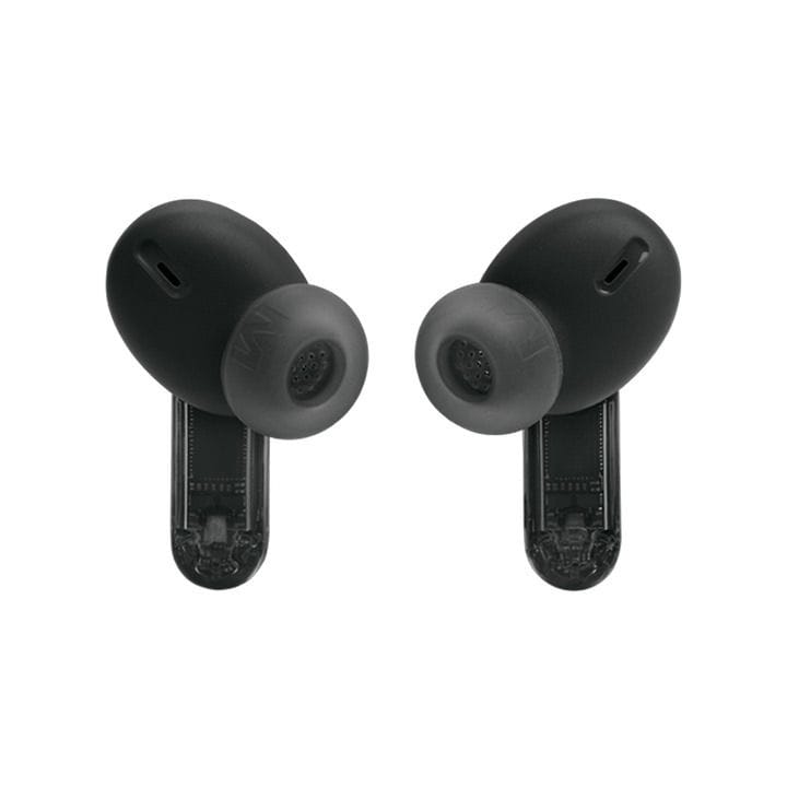 JBL Tune Beam 2 True Wireless Noise Cancelling Earbuds Ghost Edition, Up To 48 Hours Total Playback, IP54 Dust And Water Resistant - Black - TUNEBEAM2