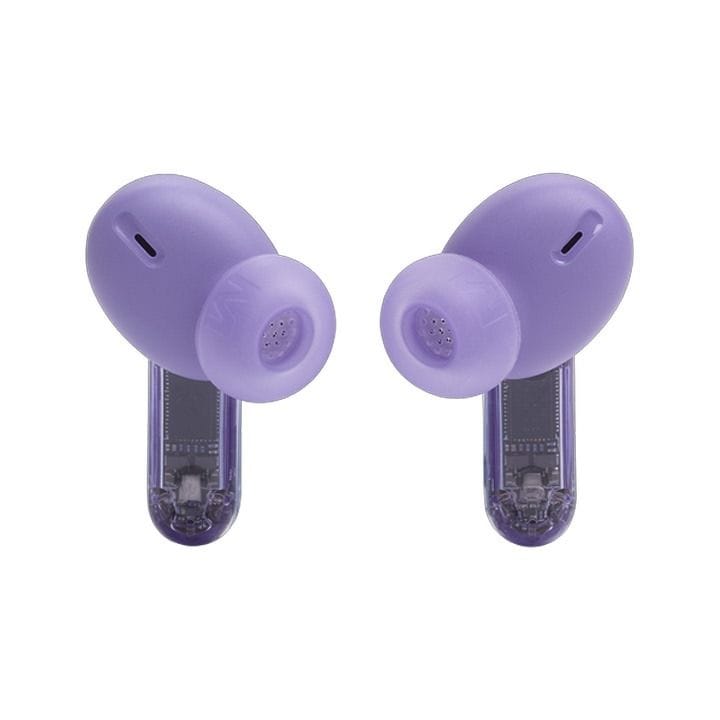JBL Tune Beam 2 True Wireless Noise Cancelling Earbuds Ghost Edition, Up To 48 Hours Total Playback, IP54 Dust And Water Resistant - Purple - TUNEBEAM2