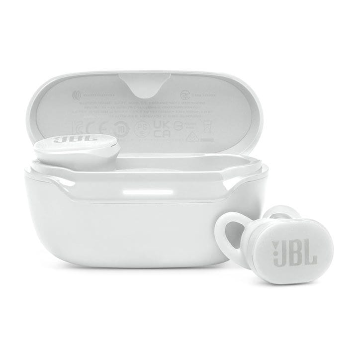 JBL Endurance Race 2 True Wireless Waterproof Sports Earbuds, 48H Of Playback, Plus Speed Charging & Active Noise Cancelling - White - JBLENDURRACE2BLWHT