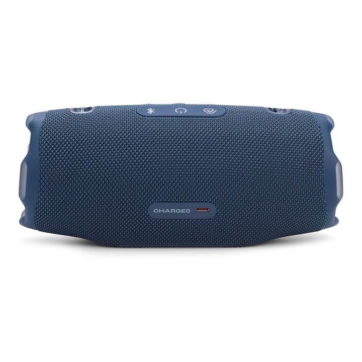 مكبر صوت بلوتوث محمول مقاوم للماء والصدمات مع باوربانك من جيه بي إل تشارج ٦ - أزرق | JBLCHARGE6BLU