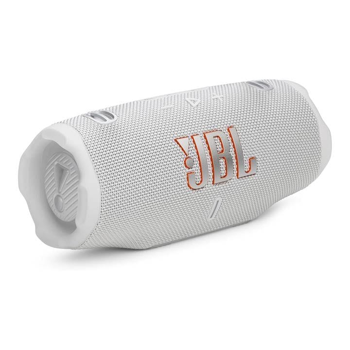 JBL Charge 6 Portable Waterproof And Drop-Proof Bluetooth Speaker With Powerbank, Durable Design Perfect For Outdoor And Indoor Use - White - JBLCHARGE6WHT