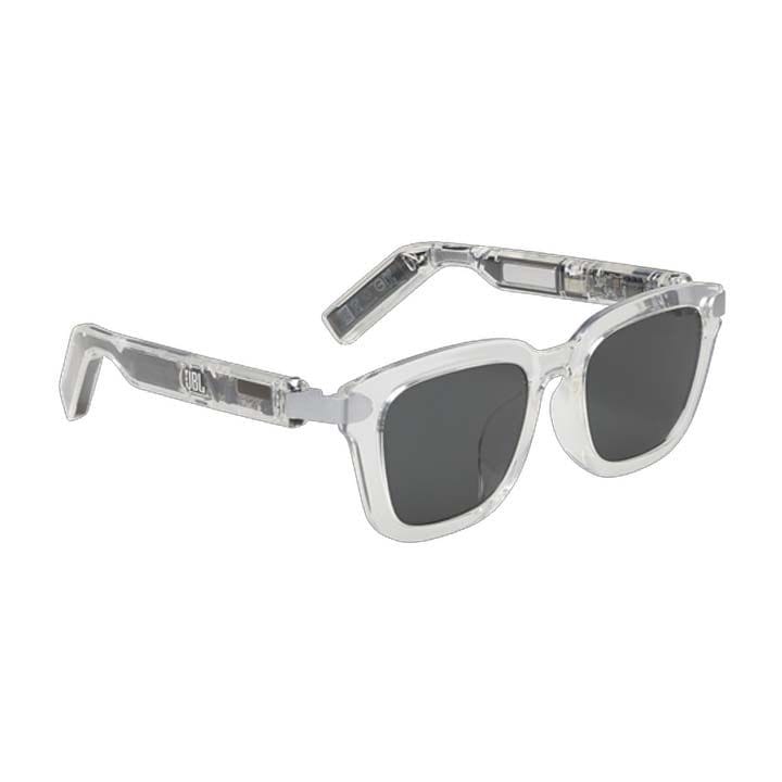 JBL Sound Gear Audio Glasses with Frames Square Greyish, Open-Ear Listening Design, Lightweight & Comfortable Frame - Black - JBLSOUNDGEARFRAMES-S ONX