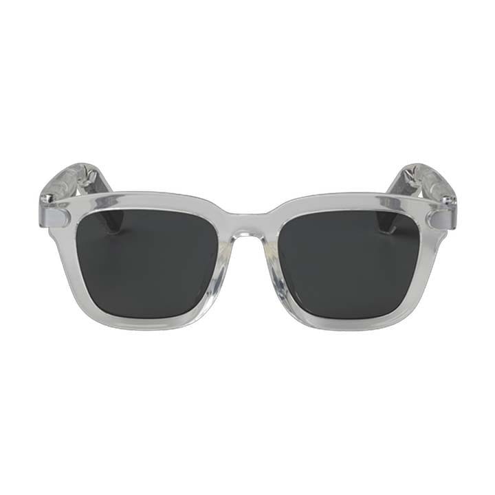 JBL Sound Gear Audio Glasses with Frames Square Greyish, Open-Ear Listening Design, Lightweight & Comfortable Frame - Black - JBLSOUNDGEARFRAMES-S ONX
