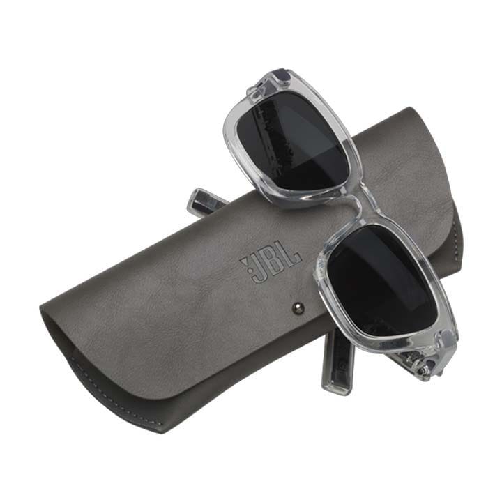 JBL Sound Gear Audio Glasses with Frames Square Greyish, Open-Ear Listening Design, Lightweight & Comfortable Frame - Black - JBLSOUNDGEARFRAMES-S ONX