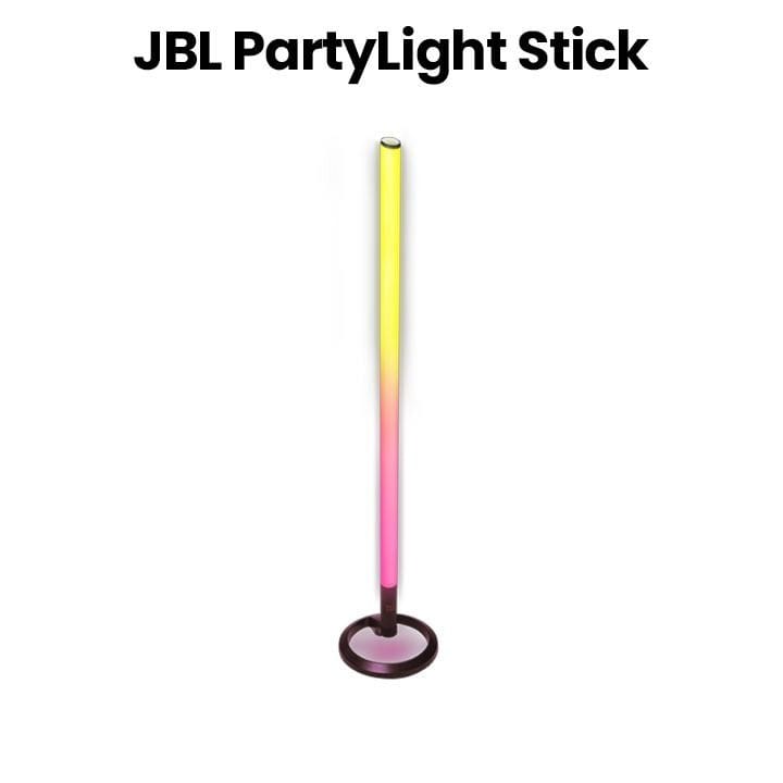JBL Party Light Stick Bluetooth Party Light With Dynamic LED Lighting, Next Level With A Choreographed Lightshow, IPX4 Splashproof - Black - PartyLightStick