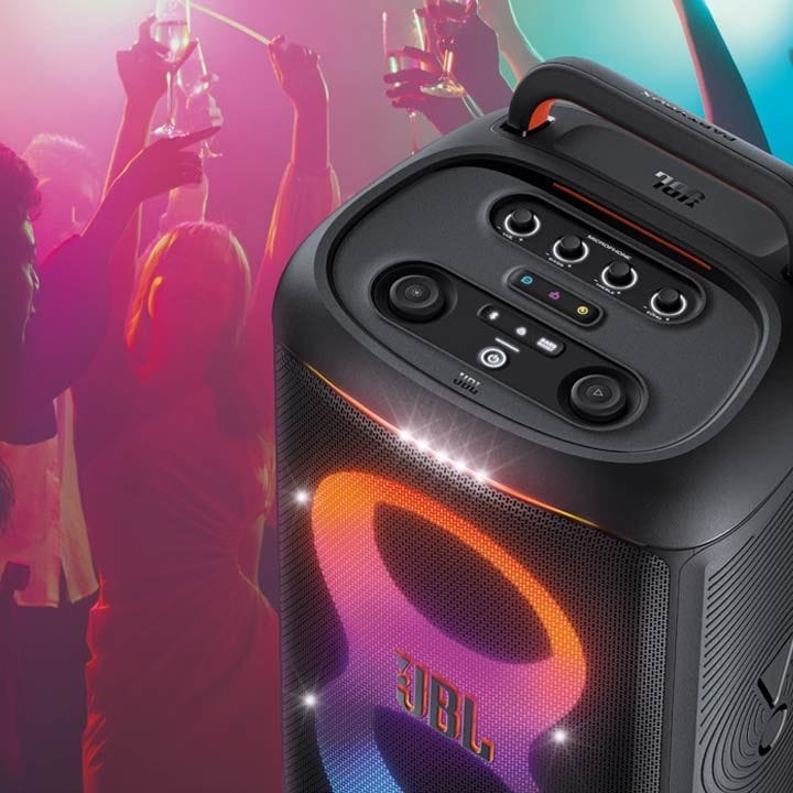 JBL PartyBox 520 Wireless Bluetooth Party Speaker, Electrifying AI Sound Boost, Upto 15Hrs Playtime, Replaceable Battery - Black - JBLPARTYBOX520