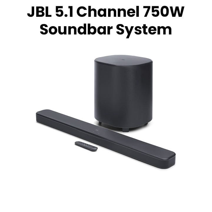 نظام المسرح المنزلي  جي بي ال بقوة ٧٥٠ واط و٥٫١ قناة مع Dolby Atmos - أسود | JBLBAR500MK2