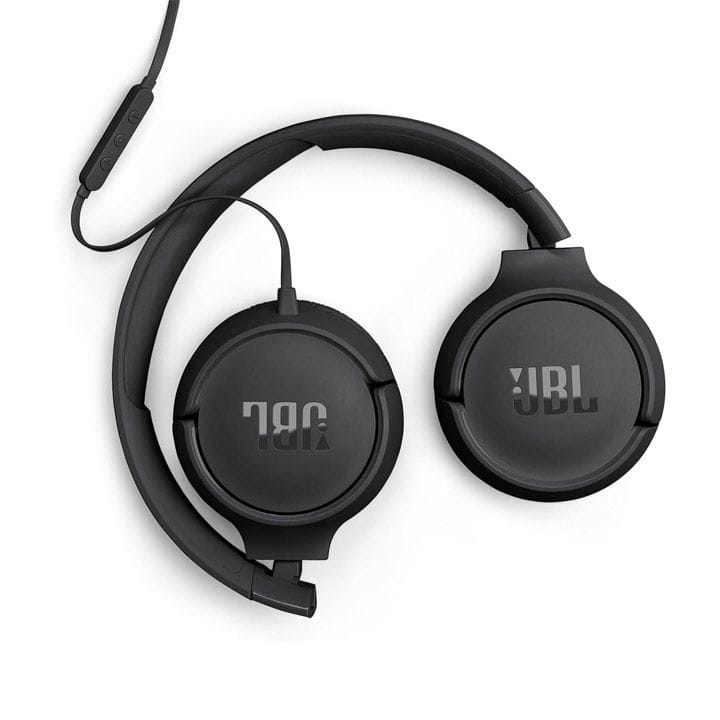 JBL Tune 520C Wired On-Ear Headphones With USB-C, Hi-Res Audio, JBL Pure Bass Sound, EQ Presets - Black - JBLT520CBLK