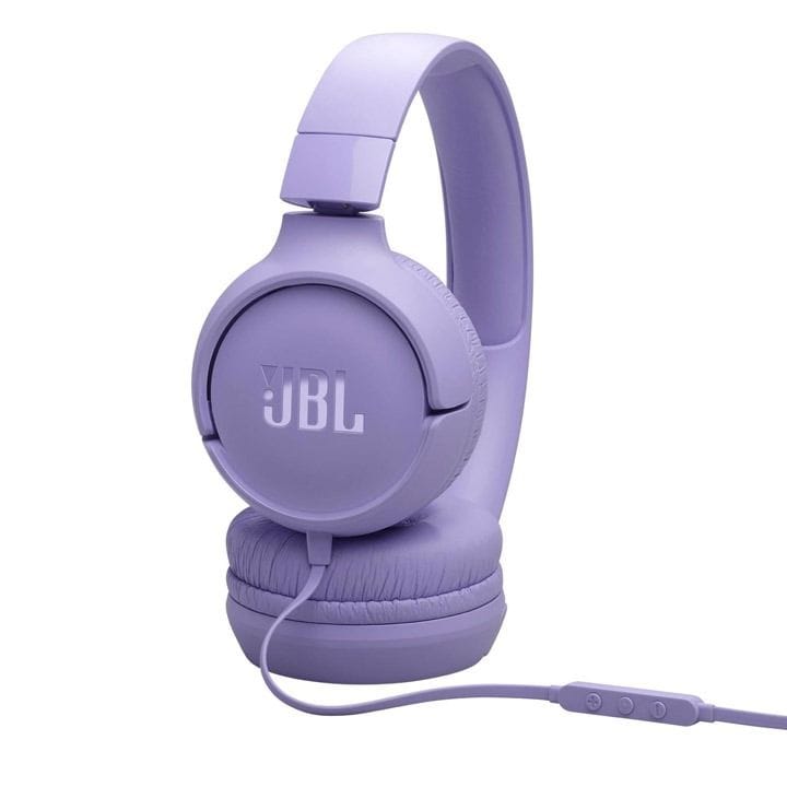 JBL Tune 520C Wired On-Ear Headphones With USB-C, Hi-Res Audio, JBL Pure Bass Sound, EQ Presets - Purple - JBLT520CPUR