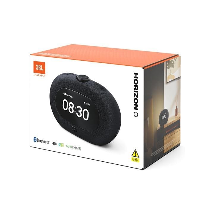 مكبر صوت بلوتوث مع ساعة راديو جي بي إل هورايزن ٢ مع دعم DAB/DAB+/FM