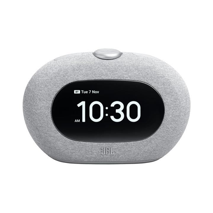 JBL Horizon3 Bluetooth Clock Radio Speaker, Powerful JBL Pro Sound, Ambient Light, Customizable Sleep Mode With DAB/DAB+/FM - Grey - HORIZON3