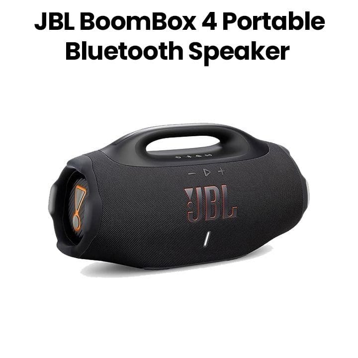 JBL Boombox 4 Portable Waterproof Bluetooth Speaker With Long Battery Life, And Durable Waterproof Design For Outdoor And Indoor Use - Black - JBLBOOMBOX4