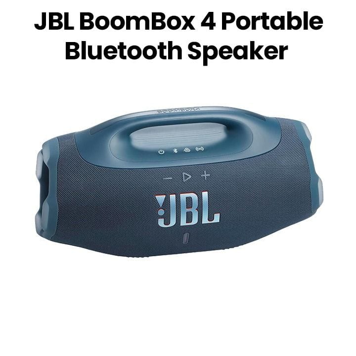 JBL Boombox 4 Portable Waterproof Bluetooth Speaker With Long Battery Life, And Durable Waterproof Design For Outdoor And Indoor Use - Blue - JBLBOOMBOX4