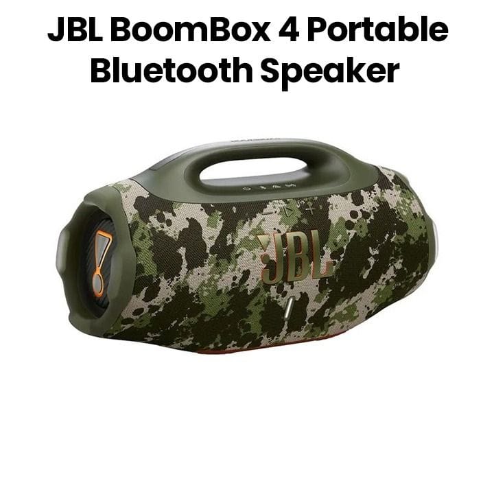 JBL Boombox 4 Portable Waterproof Bluetooth Speaker With Long Battery Life, And Durable Waterproof Design For Outdoor And Indoor Use - Squad - JBLBOOMBOX4